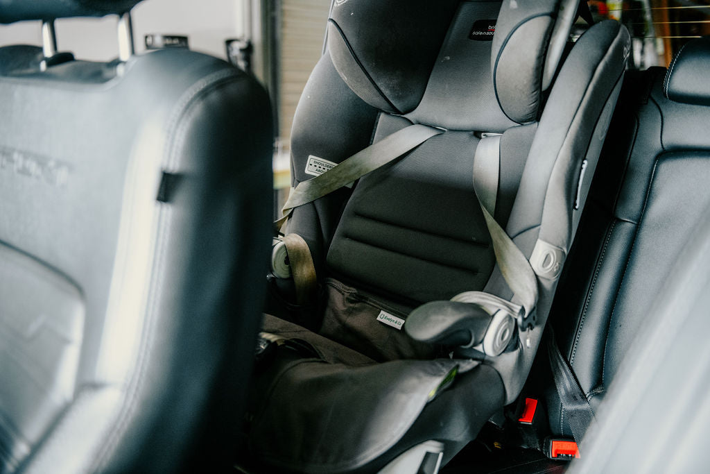 Close-up of car seat protector fabric - durable, waterproof, and eco-friendly