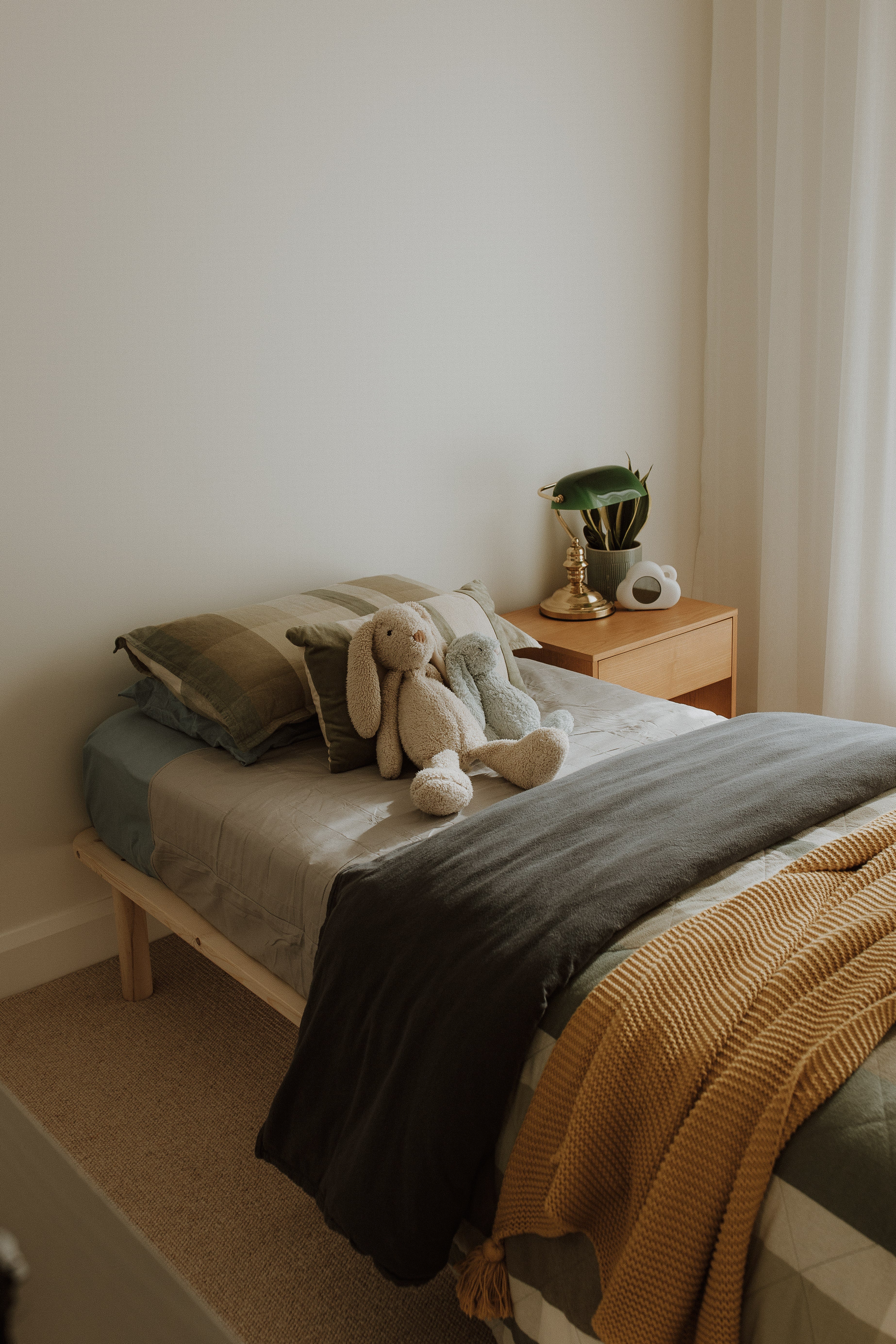 Grey waterproof bed wetting pad